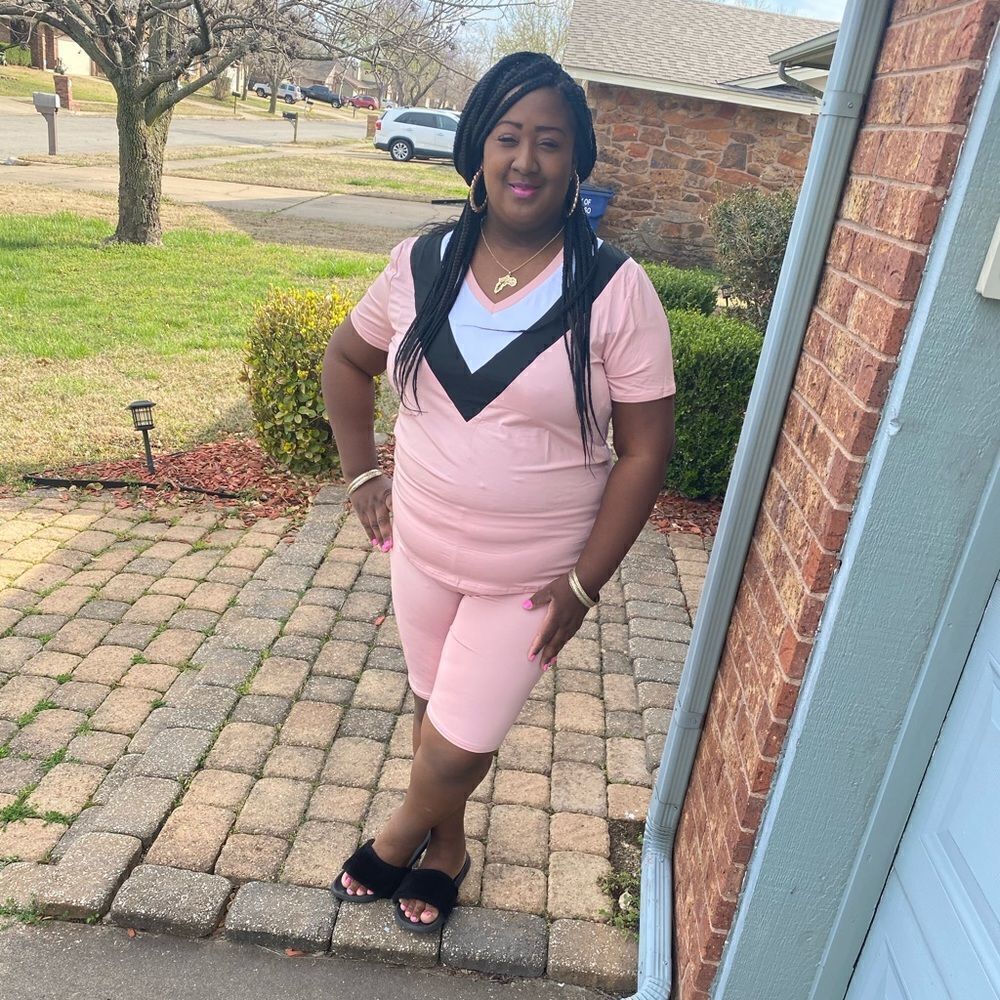 Lexi’s Plus SizeV-Neck Jogger Set